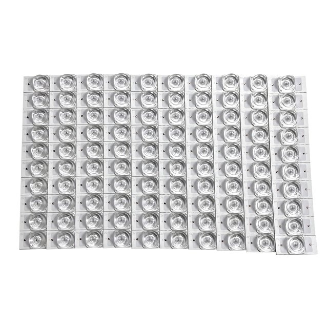 FlyFlise 100PCS 3V SMD Lamp Beads with Optical Lens Filter Concave Lens Filter Strips for 32-65 LED TV Repair Led Light Strip Parts Accessories