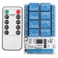 thumbnail image 2 of Relay Board, 8 Channel Infrared Remote Control Switch Relay Relay Module Solid State Relay High and Low Level Infrared Relay Module with Remote Control for Industrial, 2 of 7