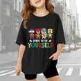 thumbnail image 2 of shoper Autism Awareness Shirt for Kids Autism Support Tee Causal Short Sleeve Tops Back To School Shirt Boys and Girls Black 150, 2 of 8