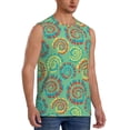 thumbnail image 2 of Balery Colourful Tie Dye Camisetas sin mangas para hombre, absorbe la humedad y protege contra el mal olor.-XX-Large, 2 of 7
