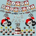 thumbnail image 3 of 71 Pcs Two Fast Birthday Decorations, Racing Car Theme Party Supplies Set - Monster Truck Cake Topper Cupcake Toppers, Happy Birthday Banner and Checkered Balloons, 3 of 3