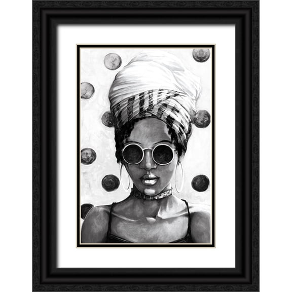 Dogwood Portfolio 11x14 Black Ornate Wood Framed with Double Matting Museum Art Print Titled - 90s Mood
