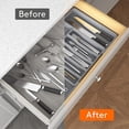 thumbnail image 2 of relayinert Premium Drawer Tray For Durable And Stylish Storage Solution Large Capacity Expandable Drawer Tray black, 2 of 6