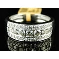 thumbnail image 3 of Women's 2Ct Round Cut Lab Created Diamond Engagement Band Ring 14K White Gold Plated, 3 of 4
