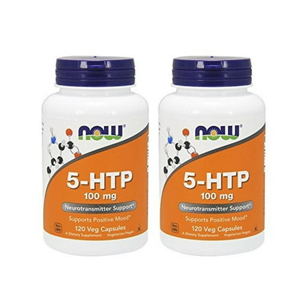 Now Foods - 5 HTP 100 mg 120 Vcaps (Pack of 2)
