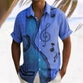 thumbnail image 2 of DGMIOCS Men's Stylish Shirt Button Down Lightweight Work Wear Blue XXL, 2 of 4