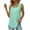 Mint Green, variant on Pxiakgy Summer Tank Tops for Women Loose Fit Pleated Square Neck Sleeveless Tops Curved Hem Flowy Womens Summer Tops Square Neck Loose Short Sleeve Beach Vacation Outfits Sleeveless Blouses Black 3Xl