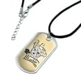 thumbnail image 2 of I Love My Morkie Morkshire Terrier Military Dog Tag Pendant Necklace with Cord, 2 of 4