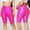 Hot Pink, variant on OKBOP Womens Shorts Athletic- Black Activewear Slim-Leg Sport Biker Shorts Active Fit Workout Bottoms
