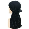 thumbnail image 4 of Kalauyu Mens Hip-hop Headcarf Headwrap Back Durag Headwrap Hat with Smooth Fabric One Size Fits Most, 4 of 4