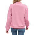 thumbnail image 6 of Wevis Autumn Zip Up Jacket for Women Long Sleeve Stand Collar Short Coat Casual Loose Fall Coat, 6 of 6