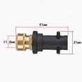 thumbnail image 3 of Durable 1/4 Inch Quick Connect Adapter for Karcher K2-K7 Pressure Washers - Plastic & Metal Construction, 3000PSI Max Pressure, Black & Gold Finish, Easy Installation Fitting for Petrol Cleaning, 3 of 5