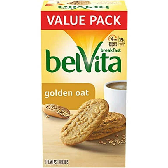 Nabisco Belvita Golden Oat Breakfast Biscuits, 12 Packs (4 Biscuits Per Pack)