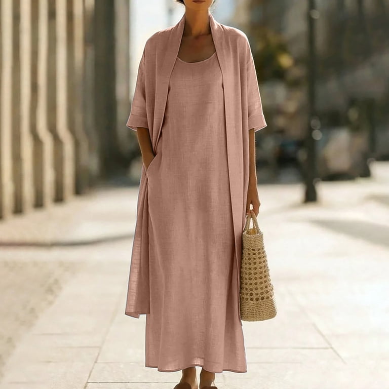 solid color linen dress Linen Dresses | Linen Summer Dresses