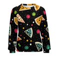 thumbnail image 7 of Fun Pizza Women's Floral Printed Sweatshirt Long Sleeve Crewneck Casual Loose Vintage Graphic Pullover Tops, 7 of 7