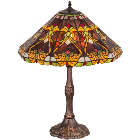 Meyda Tiffany - 162204 - One Light Table Lamp - Middleton - Mahogany Bronze