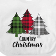 thumbnail image 4 of Inktastic Country Christmas Plaid Trees Boys or Girls Baby Bib, 4 of 4