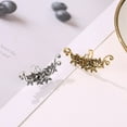 thumbnail image 3 of Grandest Birch 1Pc Women Carved Rose Flower Ear Cuff Clip On Earring No Piercing Helix Jewelry Alloy Silver, 3 of 7