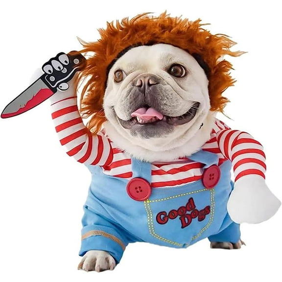 Pet Halloween Costume, Dog Funny Costume Halloween Cosplay Outfits Cute Clothes Adjustable Party Dress Up Apparel Accessories for Small Medium Large Dogs(X-Large)
