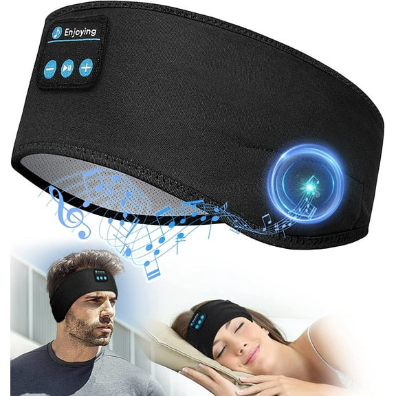 Sleep Headphones,Adjustable Soft Sleep Headphones Headband,with Built in Speakers Perfect for Sleep,Workout,Running,Yoga,Travel