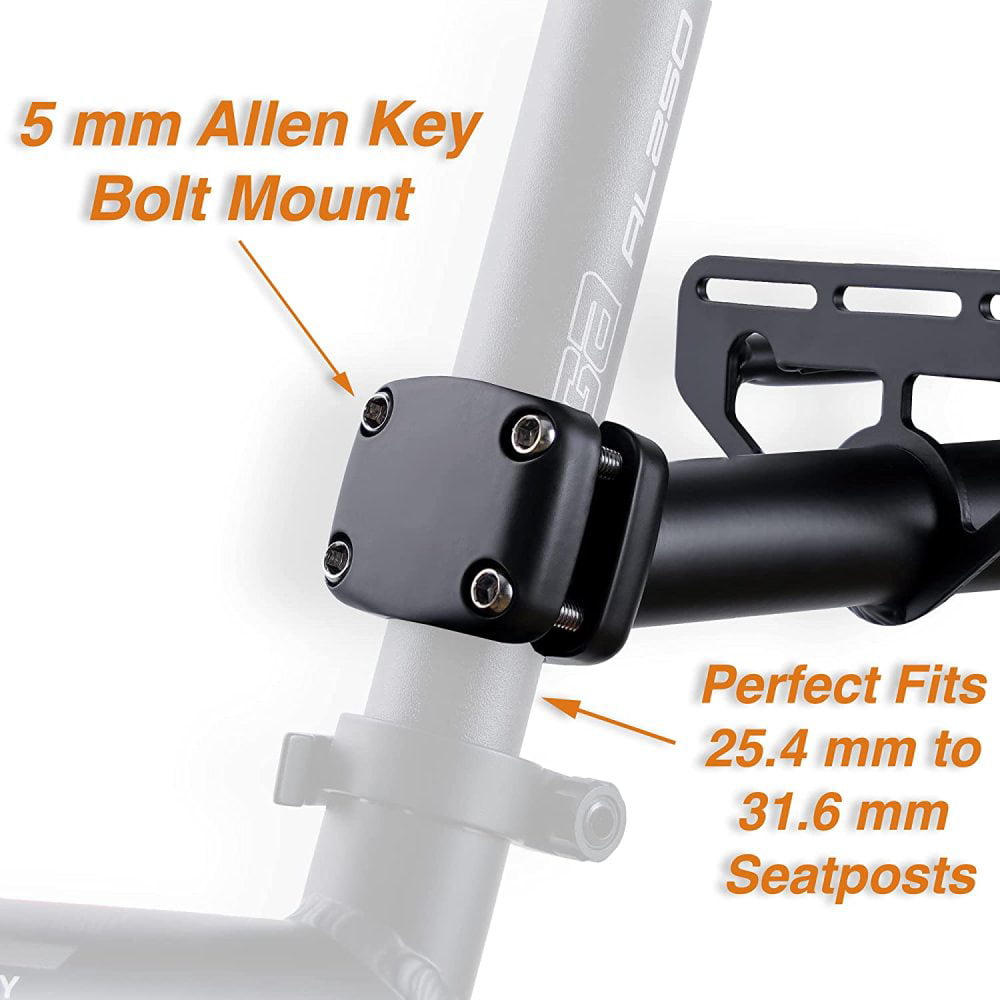 CyclingDeal Bicycle Bike Alloy Seatpost Mount Rear Back Cargo 