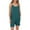 Dark Green, variant on Atogsazn Girls Rompers Summer Casual Loose Sleeveless Overalls Spaghetti Strap Shorts Jumpsuit 2025 Beach Vacation Outfits Blue 7-8 Years