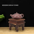 thumbnail image 3 of BROLEO Wooden Display Stand Teapot Arched Riser Flowerpot Square Plinth Vase Ornament for Crafts Squared Widely Display Stands, 3 of 8