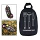 thumbnail image 4 of 36x21x6cm Utensilios Organizador de cubiertos Estuche de transporte Camping Picnic BBQ de desorden Soporte Bolsa de almacenamiento con múlt Negro Baoblaze Organizador de utensilios de cocina, 4 of 8