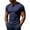 Navy, variant on Men's Short Sleeve Henley T-Shirt, Moisture Wicking Quick Dry Breathable Athletic Tee, Casual Button Placket Workout Top for Gym & Daily Wear Army Green