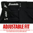 thumbnail image 3 of Franklin Sports Male Youth Knicker Baseball Pants, Black, 3 of 10
