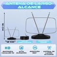 thumbnail image 3 of Mini Antena Para Tv Base De Conejo 7mm Doble, Antena para Sintonizar Canales, Antena de largo alcance (Cable Coaxial incluido), 3 of 6