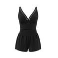 thumbnail image 6 of MuXiKeJi Clothes Womens Swim Rompers with Built in Bra 1 Piece V Neck Tummy Control Bathing Suit Modest Full Coverage Swimsuits, 6 of 7
