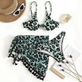 thumbnail image 3 of Conjunto de Bikini Sexy de 3 piezas para mujer, traje de baño blanco de banda con anillo, traje de baño de realce, traje de baño de playa con falda y Tanga, 3 of 5