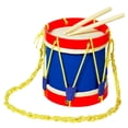 thumbnail image 3 of Tambor para niños, Juguete Musical educativo para bebés de 22cm de diámetro con 2 baquetas, correa ajustable para festivales escolares, 3 of 9