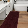thumbnail image 4 of New Flokati 1400gr 2'4" x 8'6" Runner, Burgundy, 4 of 5
