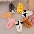 thumbnail image 6 of Couple Cartoon Animal Slippers With Padded Heels Winter Warm Indoor Floor Shoes, 6 of 7