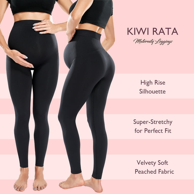 Maternity Leggings Over The Belly Seamless Stretch Pregnancy Yoga Pants  High Waist Comfortable Bump Support Tights 
