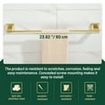 thumbnail image 5 of Cobbe Brushed Gold Bathroom Accessories 4-Piece Bathroom Hardware Set with Towel Rack, Towel Hook, Toilet Paper Holder and Towel Ring, 5 of 7