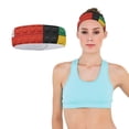 thumbnail image 3 of Sports Sweat Absorber Headband 10.6in Thin, Strong Absorbent And Thick Sweat Absorber Can Be Used As A Headband Mask Neck Band Scarf Flat Color Blocks, 3 of 6