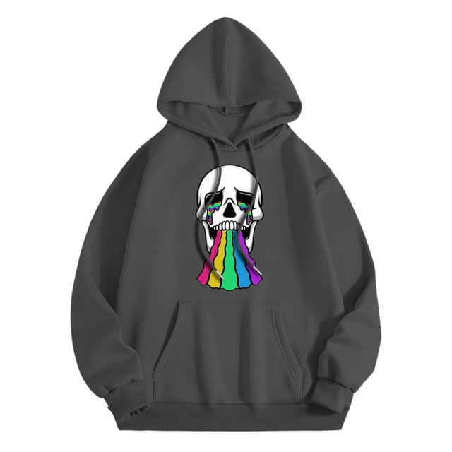 toraway Oversized Sweatshirts for Men Men's Hooded Sweatshirt L