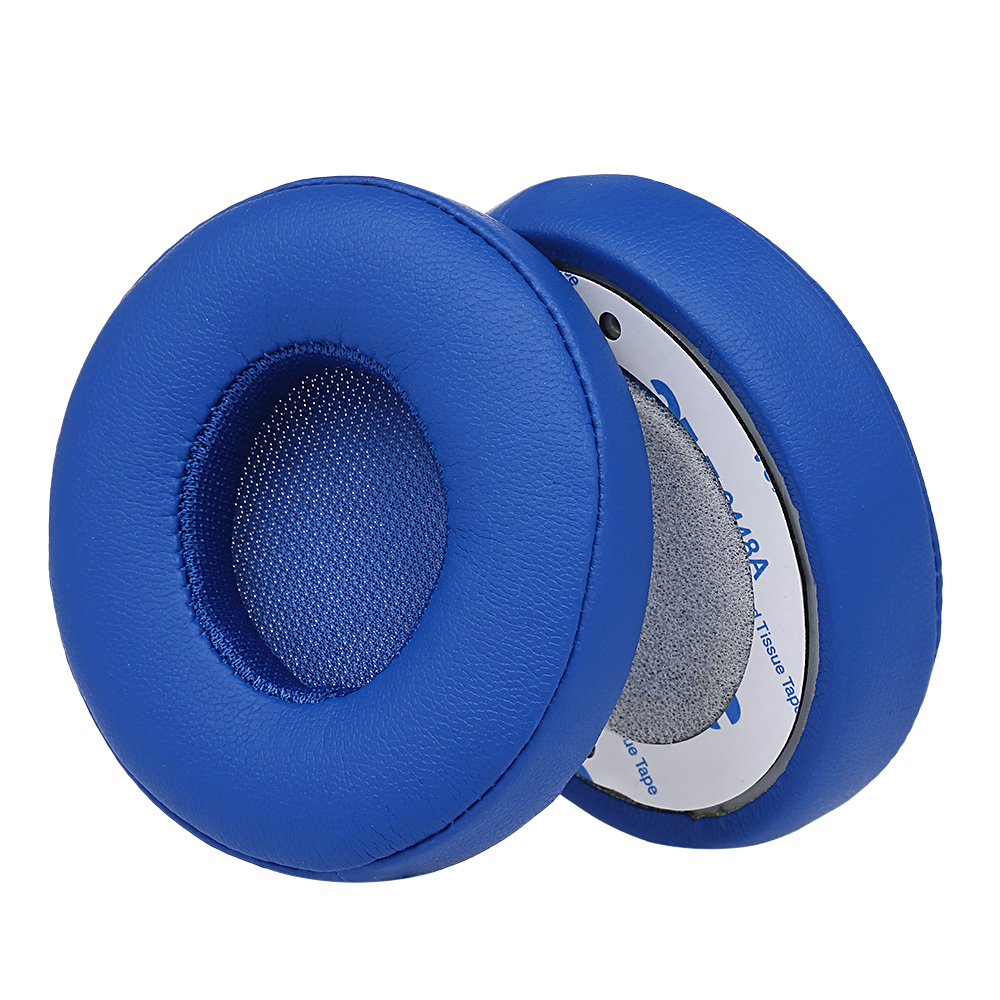 2 PCs Replacement Ear Pads Ear Pad Cushion for  Solo 2 / 3 On Ear Wireless Headphones（Blue） - image 2 of 6