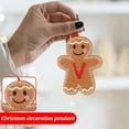 thumbnail image 5 of Christmas Decorations, 4.33Inch Felt A to Z Letter Gingerbread Man Initial Christmas Ornaments for Tree, Assorted Gingerbread Figurines Ornaments, Christmas Tree Hanging Decorations, B, 5 of 7