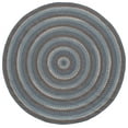 thumbnail image 2 of SAFAVIEH Braided Leilah Abstract Cotton Reversible Area Rug, Blue/Gray, 4' x 4' Round, 2 of 7