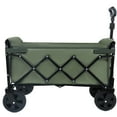 thumbnail image 5 of Olurrisa Expandable Dual-Layer Utility Wagon with 100% Extra Space - Grocery Cart for Camping, Shopping, Sports, Gardening, Fishing, Supports 225lbs, army green, 5 of 8