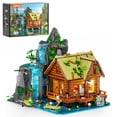 thumbnail image 1 of Juego de ladrillos de construcción Lumibricks Waterfall-Cabin con 2539 piezas, 1 of 7