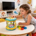 thumbnail image 5 of ERK Kids Ocean Themed Slap Drum Light Up Music Plaything With Rotating Design For Children, 5 of 5