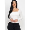 thumbnail image 2 of Shirred Square Neck Top, 2 of 10