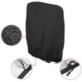 thumbnail image 2 of Fundas para sillas negras resistentes a los rayos ultravioleta Funda para tumbona impermeable plegable, para tumbonas de jardín, tumbonas, (71x110cm), con bolsa de transporte Oxford, Negro. Afortunado Sencillez, 2 of 5