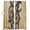 Off-White, variant on Vintage Anchor Nautical Blackout Curtains for Bedroom/Living Room, Pinch Pleated Black Out Curtains, Coastal Blue Striped Room Darkening Window Drapes with Hooks 2 Panels, 59"x70"