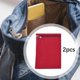 thumbnail image 5 of 2 piezas de bolsillo lateral cosido con cremallera, billetera pequeña, bolsa para teléfono, bolsa de seguridad para viajes Rojo, 5 of 7